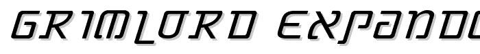 Grimlord Expanded Italic police